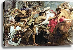 Постер Рубенс Петер (Pieter Paul Rubens) Lapiths and Centaurs