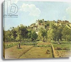 Постер Писсарро Камиль (Camille Pissarro) Pontoise, or The Gardens of the Hermitage, Pontoise, 1867
