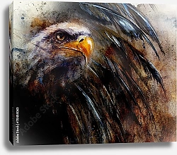 Постер Картина орла на абстрактном фоне