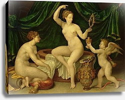Постер Школа: Фонтенбло 16в. Venus at her Toilet 2