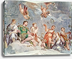 Постер Веронезе Паоло The Court of Love or, The Conjugal Virtues, 1562