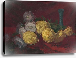 Постер Чордак Людовит Chrysanthemums on the table