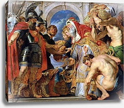 Постер Рубенс Петер (Pieter Paul Rubens) Abraham and Melchizedek, 1615-18