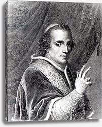 Постер Школа: Итальянская 19в Pope Pius VII, engraved by Rafaello Morghen