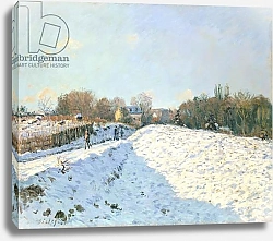 Постер Сислей Альфред (Alfred Sisley) Effect of Snow at Argenteuil, 1874