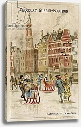 Постер Школа: Французская Skating and sleds