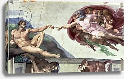 Постер Микеланджело (Michelangelo Buonarroti) Sistine Chapel Ceiling: The Creation of Adam, 1511-12 2