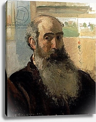 Постер Писсарро Камиль (Camille Pissarro) Self Portrait, 1873 2