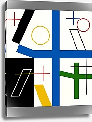 Постер Тайес Мириам Four spaces with broken crosses