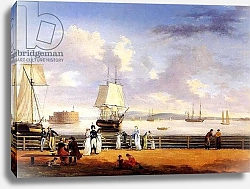 Постер Бирх Томас New York Harbour, c.1810