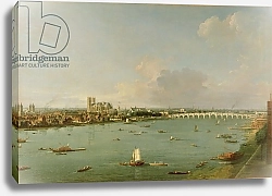 Постер Каналетто (Giovanni Antonio Canal) View of the Thames from South of the River
