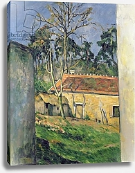 Постер Сезанн Поль (Paul Cezanne) Farmyard at Auvers, c.1879-80