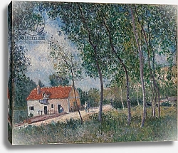 Постер Сислей Альфред (Alfred Sisley) The Road from Moret to Saint-Mammès, 1883-85