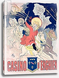 Постер Шере Жюль Reproduction of a poster advertising the 'Casino d'Enghien', 1890