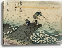 Постер Хокусай Кацушика Kōshū kajikazawa