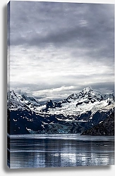 Постер Снежные горы и замерзшее озеро