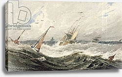Постер Франсиа Франсуа Boats on a Stormy Sea