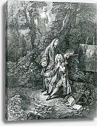 Постер Ватто Антуан (Antoine Watteau) Jean Antoine Watteau and his friend Monsieur de Julienne