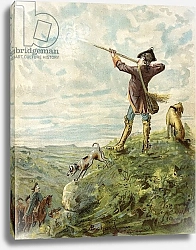 Постер Бишар Альфонс Baron Munchausen finds a wonderful marksman in California, c.1886