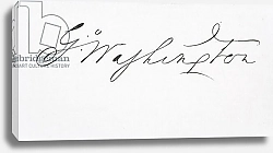 Постер Школа: Америка (18 в) Signature of George Washington