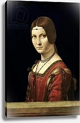 Постер Леонардо да Винчи (Leonardo da Vinci) Portrait of a Lady from the Court of Milan, c.1490-95