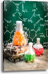 Постер Химическая реакция на уроке химии