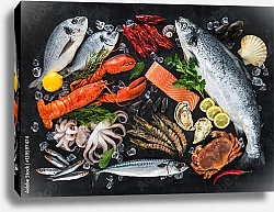 Постер Свежая рыба и морепродукты 2