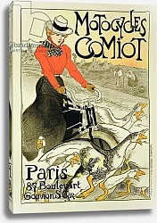 Постер Стейнлен Теофиль Reproduction of a Poster Advertising Comiot Motorcycles, 1899