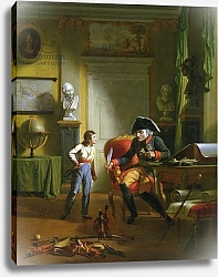 Постер Школа: Немецкая 18в. Frederick II the Great with his grandnephew Frederick Wiliam III, 1814