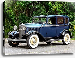 Постер Ford V8 Deluxe Fordor Sedan (18) '1932