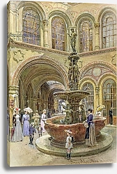 Постер Альт Франц The Bank and Stock Exchange Building, Herrengasse, Vienna, 1891