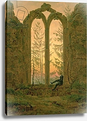 Постер Фридрих Каспар (Caspar David Friedrich) Ruins of the Oybin Monastery 1835-40
