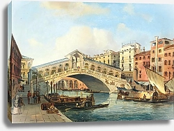 Постер Venice, the Grand Canal with the Rialto Bridge