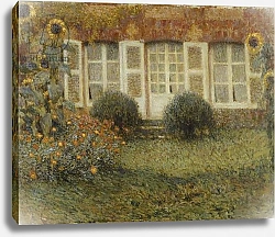 Постер Сиданер Анри Pavilion House with Sunflowers; Le Pavillon aux Tournesols,