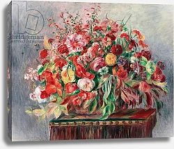 Постер Ренуар Пьер (Pierre-Auguste Renoir) Basket of Flowers; Corbeille de fleurs, 1890