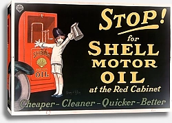 Постер Д'Илен Жан Stop! for Shell motor oil at the Red Cabinet