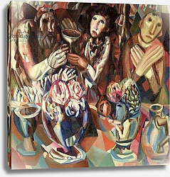 Постер Филонов Павел The Three at the Table, 1914-15