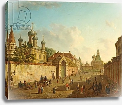 Постер Алексеев Федор View from the Lubyanka Square to the Vladimir Gate in Moscow