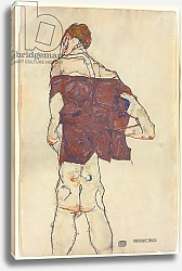 Постер Шиле Эгон (Egon Schiele) Standing Man, 1913