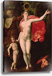 Постер Баккер Якоб Venus and Cupid, Allegory of the Truth