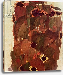 Постер Шиле Эгон (Egon Schiele) Sunflowers II, 1911