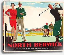 Постер North Berwick', a London and North Eastern Railway advertising poster, 1930