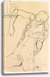 Постер Шиле Эгон (Egon Schiele) Seated nude, 1914