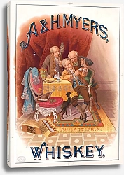 Постер Веллс и Хоуп Ко A H. Meyers, whiskey