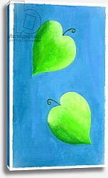 Постер Николс Жюли (совр) Leaf Hearts, 2003