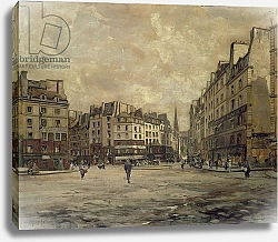 Постер Лансир Эммануэль Place Maubert, Paris, 1888