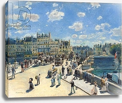 Постер Ренуар Пьер (Pierre-Auguste Renoir) Pont Neuf, Paris, 1872