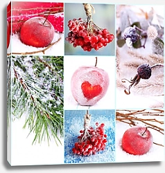 Постер Яблоки на снегу