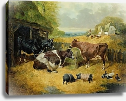 Постер Херринг Джон Farmyard Scene, 1853