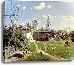 Постер Поленов Василий A Small Yard in Moscow, 1878